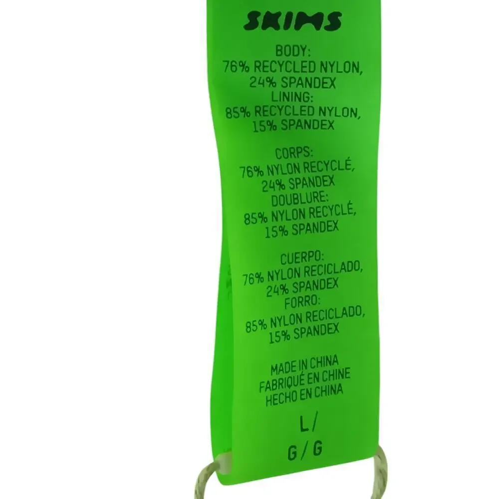 New with Tags Skims Recycled Swim Dress Neon Green Size L
